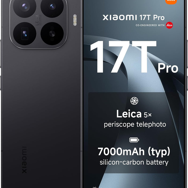 XIAOMI 17T Pro Smartphone 12+512GB Black 6.83