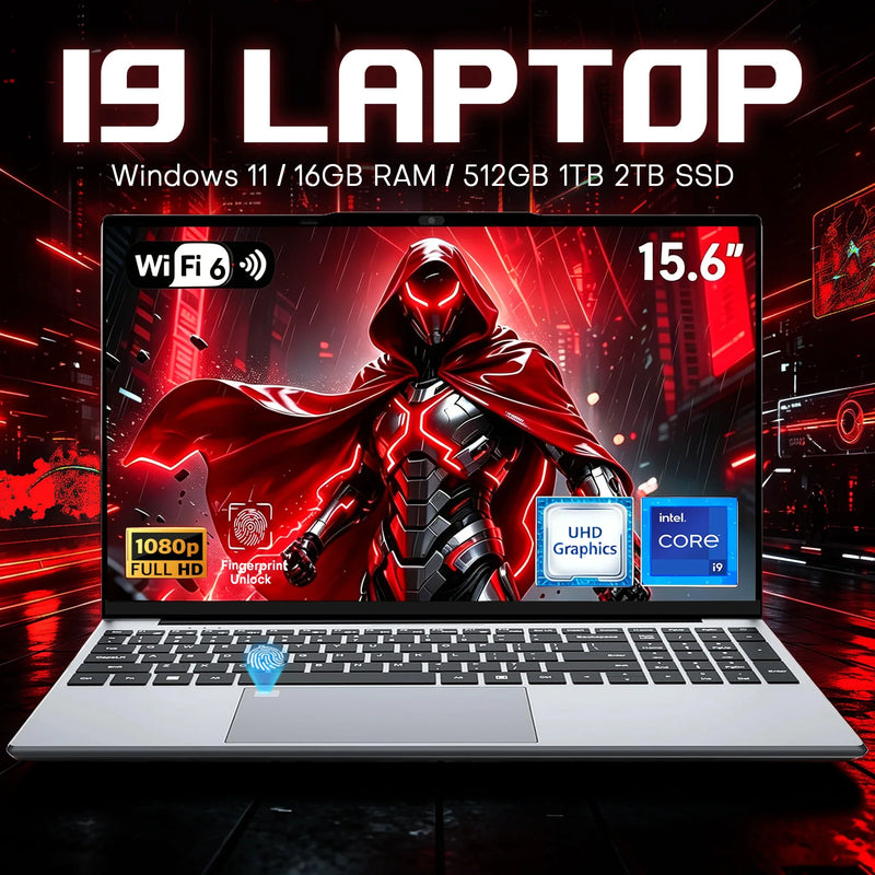 2026 Gaming Laptop Intel i9-10980HK/9900U Windows 11 Pro Office Study Computers 16GB RAM 1TB SSD Backlit Keyboad 15.6