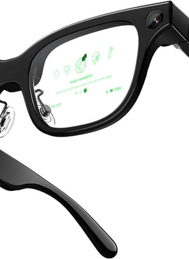 AI & AR Smart Glasses, First AI Glasses with ChatGPT & Gemini Support, Ultra-light 49g, Real-time Translation & Navigation, Meeting Notes
