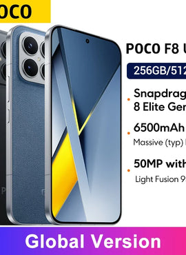 Global Version POCO F8 Ultra Snapdragon 8 Elite Gen 5 Smartphone 50MP camera 6.9