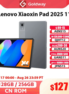 Lenovo Xiaoxin Pad 2025 11'' Tablet 128GB 256GB ROM MediaTek Dimensity 6300 2.5K Ultra HD Dolby Atmos 7040mAh Battery