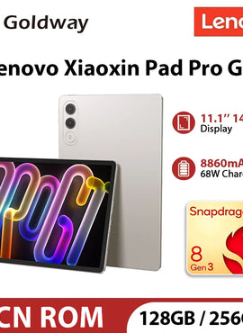Lenovo Xiaoxin Pad Pro GT 11.1''  Tablet 128GB 256GB Snapdragon 8 Gen3 144Hz 3.2K LCD Display13MP Camera 8860mAh 68W Charging
